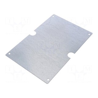 Mounting plate | steel | W: 151mm | L: 214mm | Plating: zinc