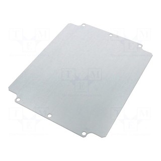Mounting plate | steel | W: 215mm | L: 264mm | Thk: 1.5mm | Plating: zinc