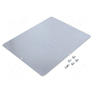 Mounting plate | steel | W: 221mm | L: 267mm | Thk: 1.5mm | MX-936040037