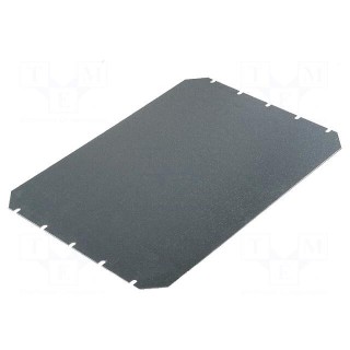 Mounting plate | steel | W: 400mm | L: 300mm | Thk: 1.5mm | Plating: zinc