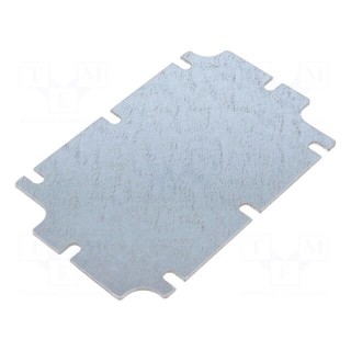 Mounting plate | steel | W: 70.15mm | L: 110.15mm | Thk: 1.5mm