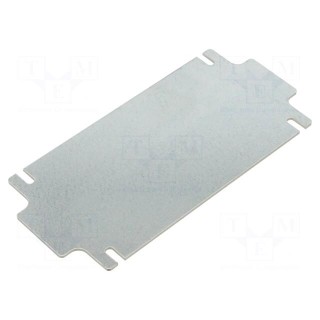 Mounting plate | steel | W: 70.15mm | L: 150.15mm | Thk: 1.5mm