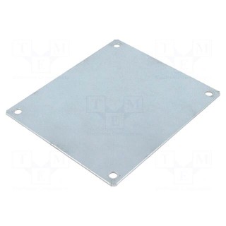 Mounting plate | steel | W: 96mm | L: 111mm | Plating: zinc