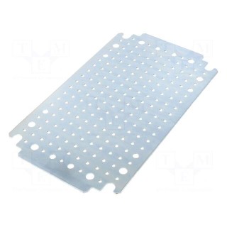 Mounting plate | W: 150mm | L: 265mm | Thk: 1.8mm | microperforated