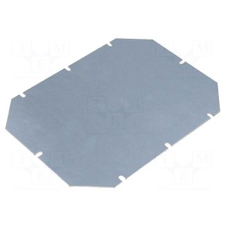 Mounting plate | zinc-plated steel | W: 210mm | L: 160mm | Thk: 1.5mm