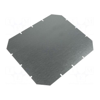Mounting plate | zinc-plated steel | W: 320mm | L: 265mm | Thk: 1.5mm