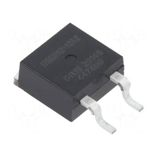 Diode: rectifying | SMD | 1.2kV | 12A | 40ns | TO263ABHV | Ufmax: 1.87V