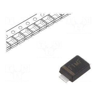 Diode: rectifying | SMD | 1000V | 1A | 500ns | Package: reel,tape