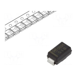 Diode: rectifying | SMD | 100V | 1A | 1.8us | SMA | Ufmax: 1.1V | Ifsm: 30A