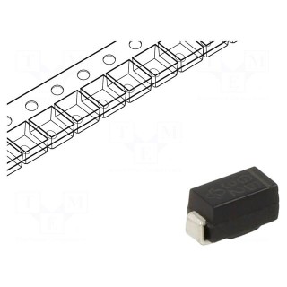 Diode: rectifying | SMD | 100V | 1A | 2us | DO214BA | Ufmax: 1.1V | Ifsm: 30A