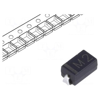 Diode: rectifying | SMD | 100V | 1A | SMA | Ufmax: 1.1V | Ifsm: 30A