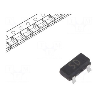 Diode: rectifying | SMD | 100V | 200mA | 4ns | Package: reel,tape | SOT23