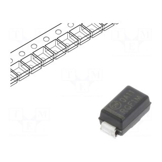 Diode: rectifying | SMD | 1kV | 1A | 500ns | SMA | Ufmax: 1.3V | Ifsm: 30A