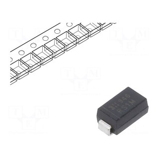 Diode: rectifying | SMD | 1kV | 1A | 500ns | SMA | Ufmax: 1.3V | Ifsm: 30A