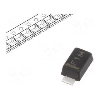 Diode: rectifying | SMD | 1000V | 1A | 500ns | Package: reel,tape