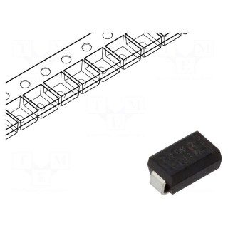 Diode: rectifying | SMD | 1kV | 1A | 75ns | SMA | Ufmax: 1.7V | Ifsm: 30A