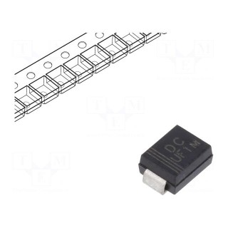 Diode: rectifying | SMD | 1kV | 1A | 75ns | SMB | Ufmax: 1.7V | Ifsm: 25A