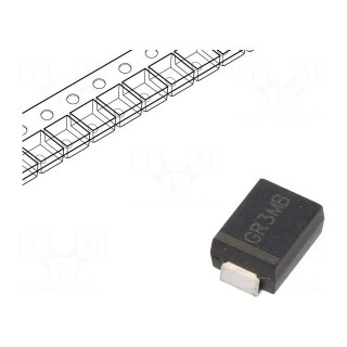 Diode: rectifying | SMD | 1000V | 3A | 500ns | Package: reel,tape | SMB