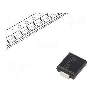 Diode: rectifying | SMD | 1000V | 5A | 500ns | Package: reel,tape | SMC
