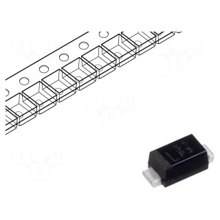 Diode: rectifying | SMD | 200V | 1.1A | 35ns | M1F | Ufmax: 0.98V | Ifsm: 30A