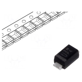 Diode: rectifying | SMD | 400V | 1.5A | 25ns | M1F | Ufmax: 1.2V | Ifsm: 30A