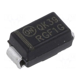Diode: rectifying | SMD | 400V | 1A | 150ns | SMA | Ufmax: 1.3V | Ifsm: 30A