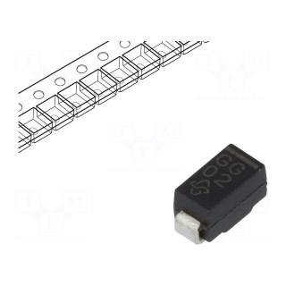 Diode: rectifying | SMD | 400V | 1A | 2us | Package: reel,tape | DO214BA