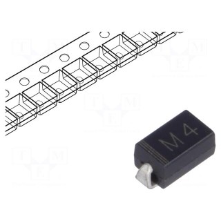 Diode: rectifying | SMD | 400V | 1A | Package: reel,tape | SMA | Ifsm: 30A