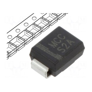 Diode: rectifying | SMD | 50V | 2A | DO214AA,SMB | Ufmax: 1.15V | Ifsm: 50A