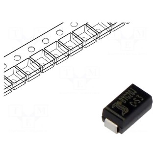 Diode: rectifying | SMD | 600V | 1.5A | 75ns | SMA | Ufmax: 1.4V | Ifsm: 27A