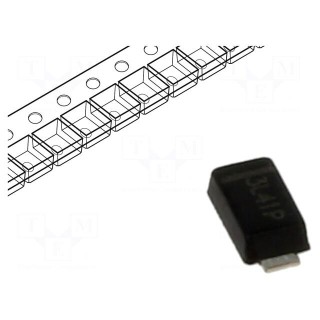 Diode: rectifying | SMD | 600V | 1A | 250ns | DO214AC | Ufmax: 1.3V