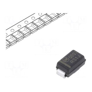 Diode: rectifying | SMD | 600V | 1A | 250ns | SMA | Ufmax: 1.3V | Ifsm: 30A