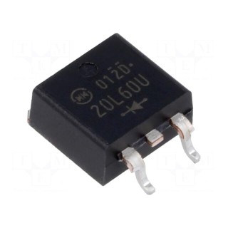 Diode: rectifying | SMD | 600V | 20A | 35ns | STO220 (SC83 similar)