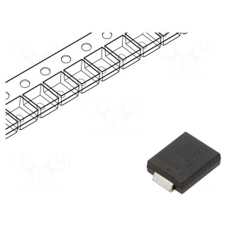 Diode: rectifying | SMD | 600V | 3A | 50ns | SMC | Ufmax: 1.25V | Ifsm: 125A
