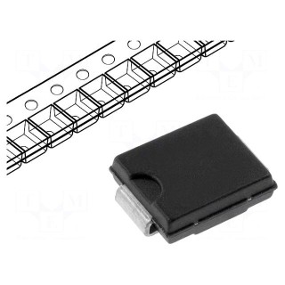 Diode: rectifying | SMD | 600V | 3A | 75ns | SMC | Ufmax: 1.28V | Ifsm: 100A