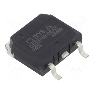 Diode: rectifying | SMD | 600V | 60A | 35ns | D3PAK | Ufmax: 1.39V | 330W