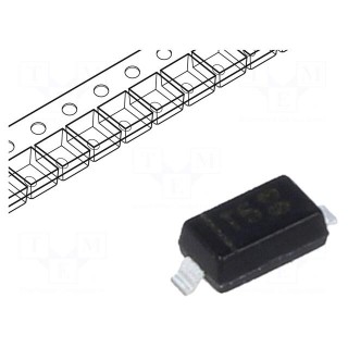 Diode: switching | SMD | 75V | 0.25A | 4ns | SOD123 | Ufmax: 1.25V | Ifsm: 1A