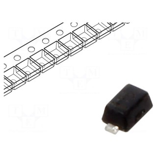Diode: switching | SMD | 100V | 250mA | 4ns | SOD523 | Ufmax: 1.25V