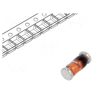 Diode: switching | SMD | 250V | 0.2A | 75ns | MiniMELF | Ufmax: 1V | Ifsm: 1A
