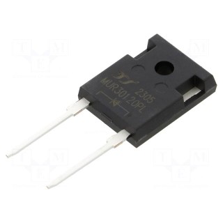 Diode: rectifying | THT | 1.2kV | 30A | tube | Ifsm: 210A | TO247AC | 70ns