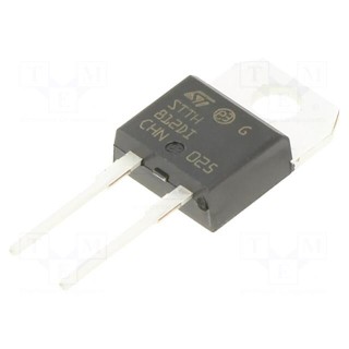 Diode: rectifying | THT | 1.2kV | 8A | tube | Ifsm: 80A | TO220ACIns | 50ns