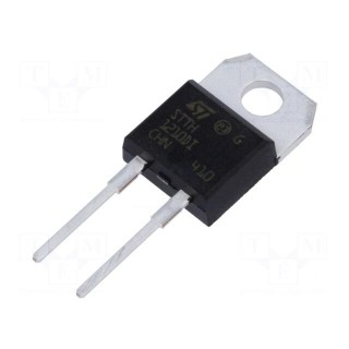 Diode: rectifying | THT | 1kV | 12A | tube | Ifsm: 80A | TO220ACIns | 48ns