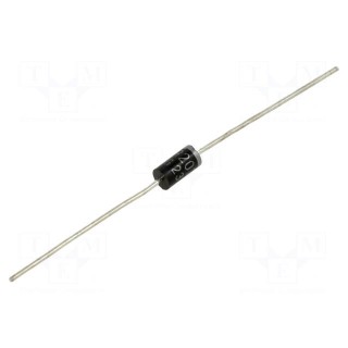 Diode: rectifying | THT | 1kV | 2A | Ammo Pack | DO15 | Ufmax: 1.3V | Ir: 5uA