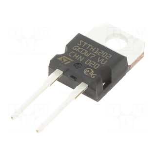 Diode: rectifying | THT | 200V | 12A | tube | Ifsm: 100A | TO220AC | 18ns