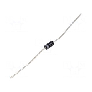 Diode: rectifying | THT | 200V | 1A | reel,tape | Ifsm: 30A | DO41 | Ir: 50uA