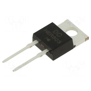 Diode: rectifying | THT | 200V | 8A | tube | Ifsm: 150A | TO220A | Ufmax: 1V