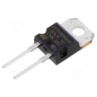 Diode: rectifying | THT | 400V | 30A | tube | Ifsm: 300A | TO220AC | Ir: 15uA
