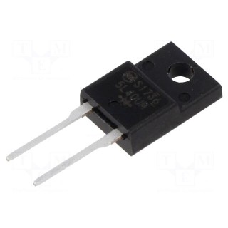 Diode: rectifying | THT | 400V | 5A | Ifsm: 100A | FTO-220AG (SC91) | 30ns