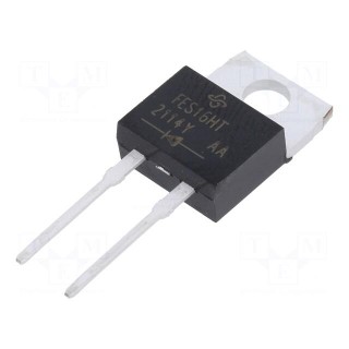 Diode: rectifying | THT | 500V | 16A | tube | Ifsm: 250A | TO220AC | 50ns