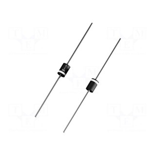 Diode: Schottky rectifying | THT | 40V | 3A | DO201 | Package: Ammo Pack